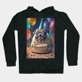 Pug Birthday Card #2 Hoodie